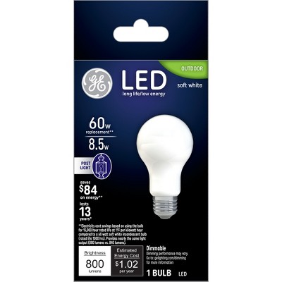 GE LED Soft White Outdoor Light Bulb
