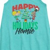 - Hey Arnold! - Holiday Homies Graphic Sleeveless Aline Dress - 2 of 3