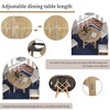 Modern Round Extendable Dining Table With 16" Leaf Wood Kitchen Table Easy Assembly Extendable Dining Room Table - 4 of 4