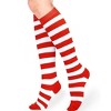 Striped Patterned Knee High Socks from the Sock Panda (Women's Sizes, Adult Medium) - Christmas Colors - 2 of 3