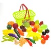 AZ  Import Fruits And Vegetables Shopping Basket Grocery Play Food Set For Kids - 4 of 4