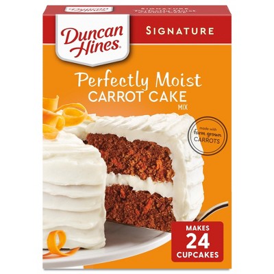 Duncan Hines Signature Perfectly Moist Carrot Cake Mix, 15.25 oz, Pack of 2