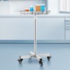 VEVOR Mayo Stand, Stainless Steel Mayo Tray, Load Capacity up to 35 lbs, Adjustable Height 25.2"-39.8", Medical Tray on Wheels with Removable Tray - 2 of 4