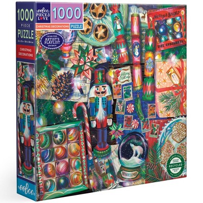 eeBoo: Piece And Love Cats at Work - Puzzle Quadrato da 1000 Pezzi, per Adulti e Famiglie, Include Pezzi Lucidi e robusti e Polvere Minima