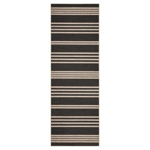 Modern Washable Living Room Rugs, Non Slip Stripped Lines Print Bedroom Carpet, Indoor Stain Resistant Floor Rugs for Dining Room Office - 1 of 4