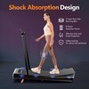 KERDOM Walking Pad Under Desk, Portable Treadmill for Home and Office, 2 in 1 Walking Pad with Remote Control 350LB Capacity, 2.5HP Treadmill with LED - 3 of 4