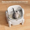 Cumrige Self Cleaning Litter Box, 95L Automatic Cat Litter Box Self Cleaning for Multiple Cats, with Safety Protection, App Control. - 2 of 4