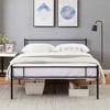 VECELO Twin/Full/Queen Metal Platform Bed Frame with Storage, Industrial Bed Frame with Headboard and Footboard, No Box Spring Needed, Easy Assembly - 2 of 4