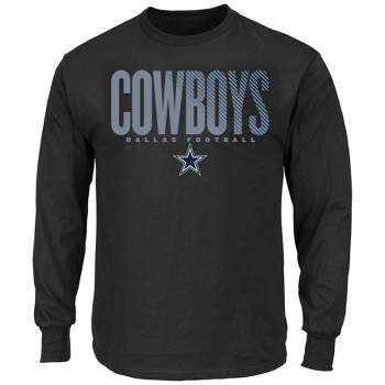 NFL Dallas Cowboys Black Long Sleeve Core Big & Tall T-Shirt