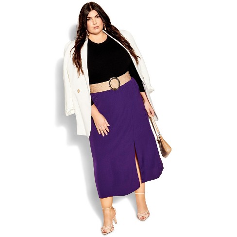 Women's Plus Size Zoey Skirt - petunia | CITY CHIC - image 1 of 3