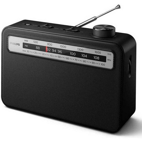 Philips Portable Am/fm Radio With Speaker, Battery Operated, Compact ...