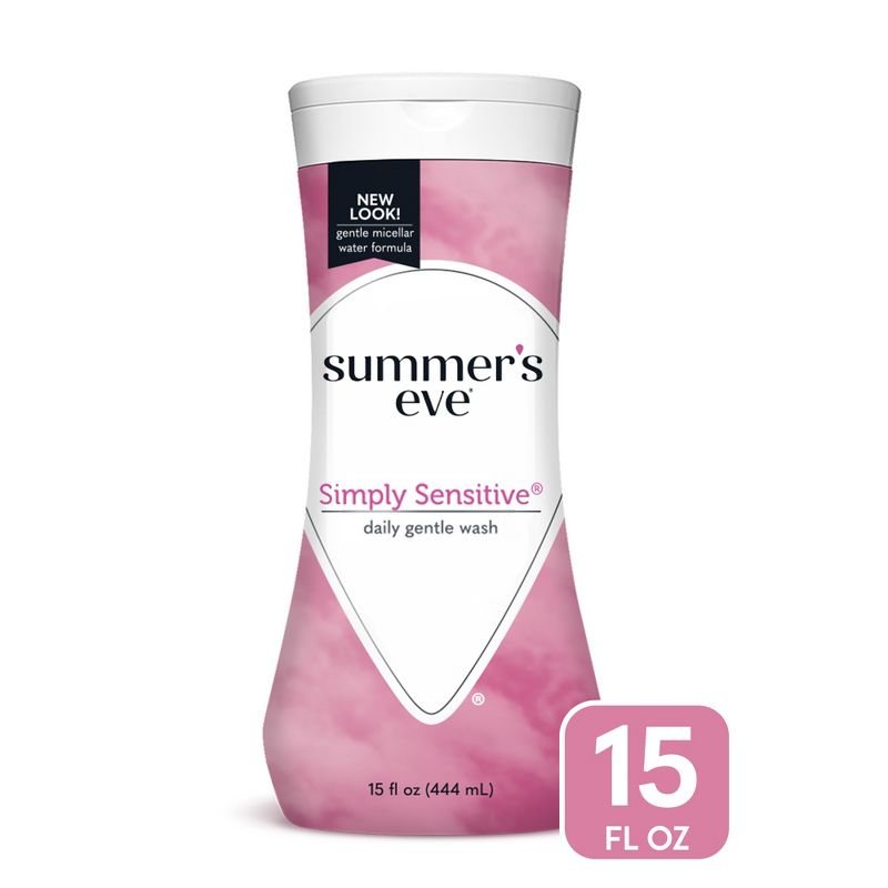Summer&#39;s Eve Simply Sensitive Feminine Cleansing Wash - 15 fl oz, 1 of 9