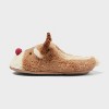 Kids' Reindeer Scuff Slippers - Wondershop™ Brown - 2 of 4