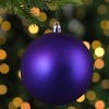 Northlight Matte Shatterproof Christmas Ball Ornament - 4" (100mm) - Indigo Blue - 3 of 3