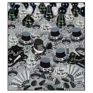 Beistle New Year Silver Bonanza Deluxe Asst for 100 Silver - 1 of 4