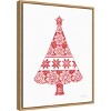 16" x 20" Nordic Holiday Christmas Tree by Beth Grove Framed Canvas Wall Art - Amanti Art: Seasonal Botanical Decor - 2 of 4