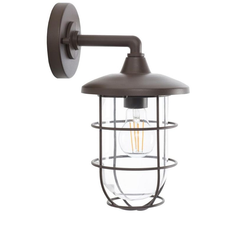 Liese Outdoor Wall Sconce Lights (Set of 2) - Oil Rubbed Bronze - Safavieh., 3 of 7