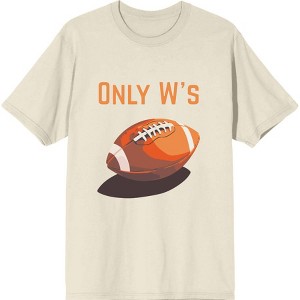 Only W's American Football Adult Crew Neck Short Sleeve Tee - 1 of 2