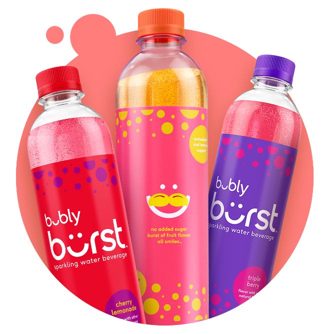 Introducing bubly burst, new from the makers of Bubly 