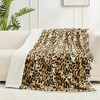 Cozy Bliss Double-sided Faux Fur Throw Blanket Soft Animal Printed Bed Blanket - 3 of 4