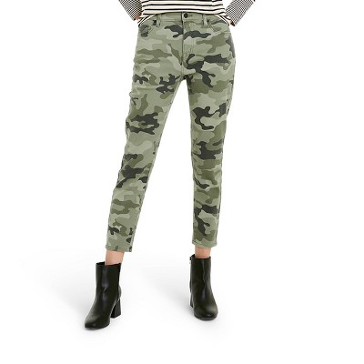 Women's Camo Print High-Rise Ankle Length Skinny Jeans - Nili Lotan x Target Olive Green 0