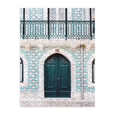 Raisazwart The Green Door Lisbon Portugal Jigsaw Puzzle - Deny Designs.