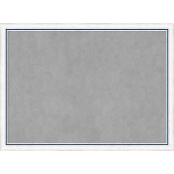 30"x22" Morgan Framed Magnetic Board White/Blue - Amanti Art
