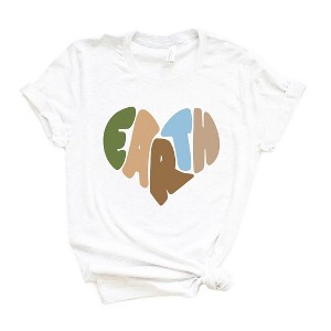 Simply Sage Market Women's Earth Heart Short Sleeve Graphic Tee - 1 of 3