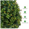 Topiary Trees Artificial Outdoor Set of 2, 20 Inch Boxwood Ball Trees Artificial Topiary Ball Tree for Porch, Home, Garden Decor - 4 of 4