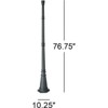 John Timberland Hepworth Vintage Rustic Outdoor Post Black Metal 76 3/4" for Post Exterior Barn Deck House Porch Yard Patio Home Outside Walkways - 4 of 4