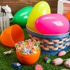 Joyfy 24 Pcs Large Plastic Easter Eggs, 6 Inches Colorful Jumbo Fillable Eggs for Easter Themed Hunt Basket Stuffers and Classroom Prize Supplies - 2 of 4