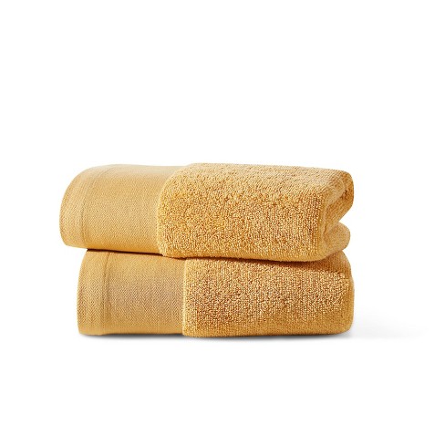 Cannon Low Twist 100 % Cotton 6-Piece Towel Set, 550 gsm, Highly Absorbent, Super Soft and Fluffy, 6-Piece Set, Ocher