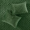 Gracie Mills Gayle 3-Piece Casual Geometric Velvet Quilt Set - 3 of 4