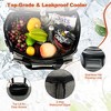 Costway 50-Can 3-in-1 Insulated Rolling Cooler with Adjustable Handle & Bottom Plate Blue/Grey - 4 of 4