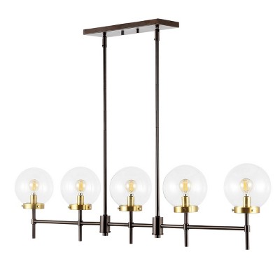 Mylah 5-Light Oil Rubbed Bronze Glass Globe Pendant