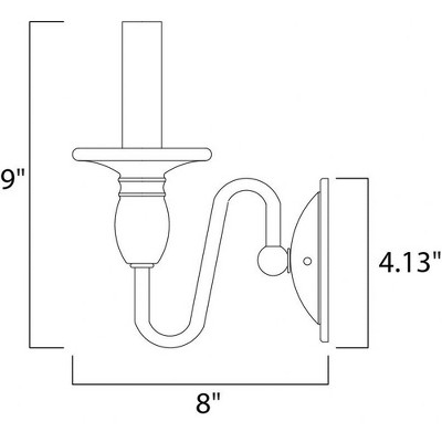 Towne 4.5" Oil Rubbed Bronze Dimmable Wall Sconce