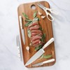 Attop 15-Piece Knife Block Set - High Carbon Stainless Steel Chef's Knife with Acacia Wood Block and Sharpening Steel, Off-White - 4 of 4