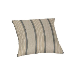 Casual Cushion Patterned Sunbrella Fabric 1-Piece Indoor/Outdoor Square Throw Pillow,15"W x 15"L - 1 of 4