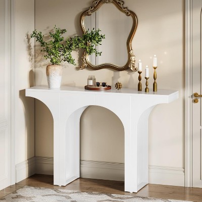 Hommoo 47 Inches Wooden Console Table White