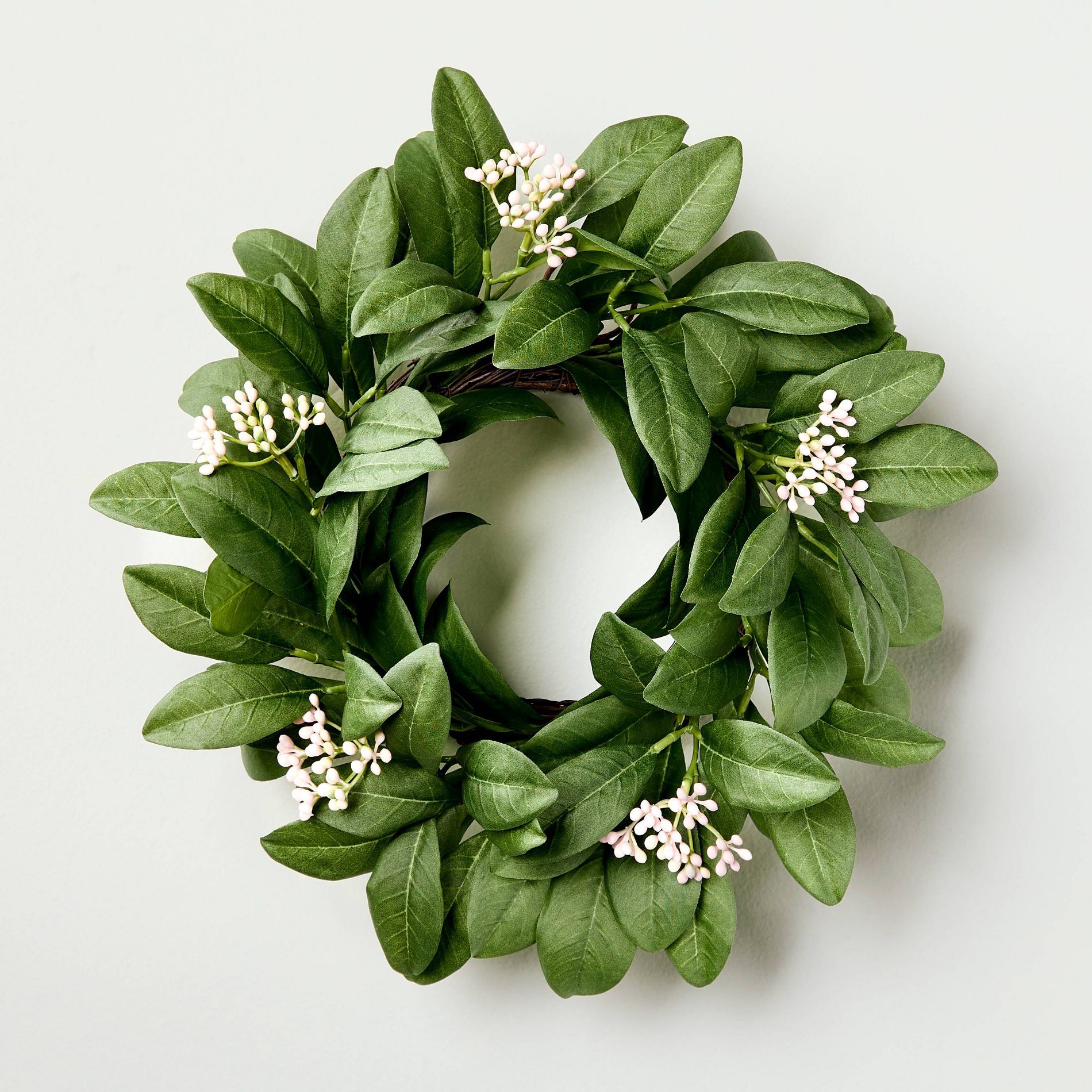 12" Mini Seeded Green Leaf Wreath - Hearth & Hand™ with Magnolia