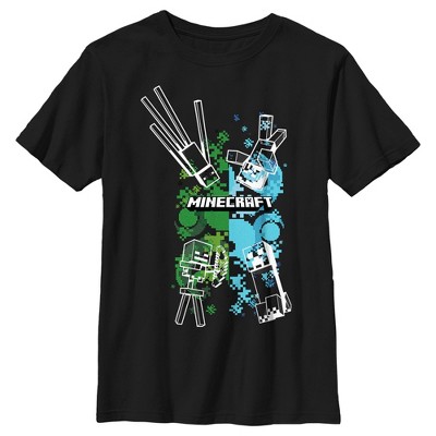 Boy's Minecraft Ender Buddies T-shirt - Black - X Small : Target