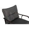 Sapphtopaz Outdoor Patio Furniture Set Wicker Woven Patio Conversation Chairs with Cushions and Glass Coffee Table for Backyard, Garden, Terrace - 3 of 4