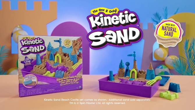 Kinetic Sand Beach Castle Playset, 2 of 13, play video
