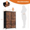 Lyngins 10-Drawer Tall Dresser for Bedroom, Wooden Chest of Drawers, Storage Cabinet with Water-Resistant Top for Closet/Nursery/Entryway - 3 of 4