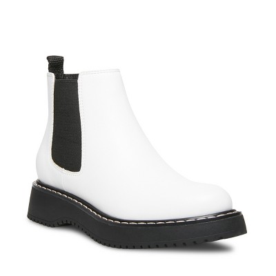 steve madden white chelsea boots