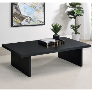 54" Engineered Wood Rectangular Coffee Table with Scratch-Resistant Laminate for Modern Living Room or Office Spaces - 1 of 4