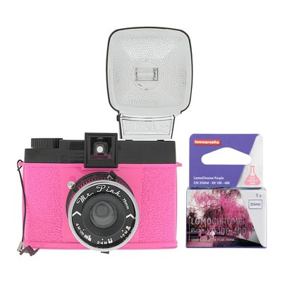 Lomography Diana F+ Camera and Flash (Mr. Pink Edition) with 35mm Film Roll