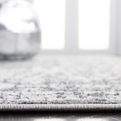 Toscana Gray and Ivory Abstract Rectangular Rug