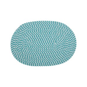 Unique Bargains Trivet Oval Rope Coaster Cotton Non-Woven Fabric 12.6"x8.66"x0.31" - 1 of 3