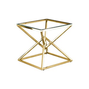 Best Master Furniture,22" Modern Clear Side Table - 1 of 1